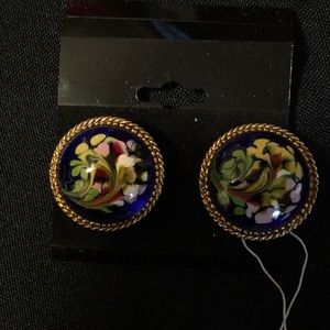 Vintage clip on Florenza earrings